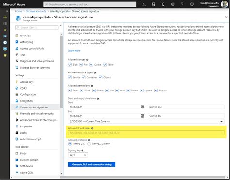 Use the StorageSharedKeyCredential class to create the credential that is used to sign the SAS. . Generate sas token for azure storage account